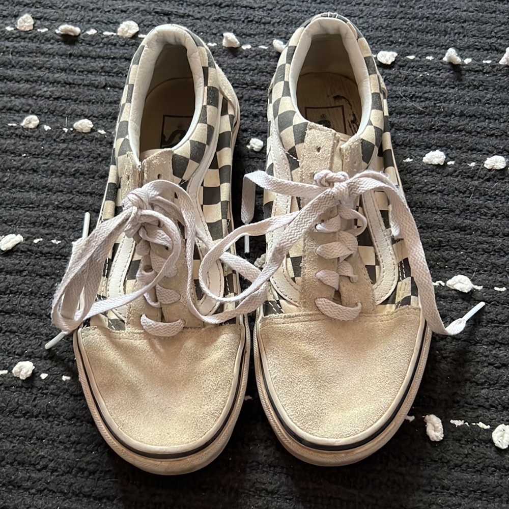 Vans checkered shoes unisex size 7 women & size 5.5 men